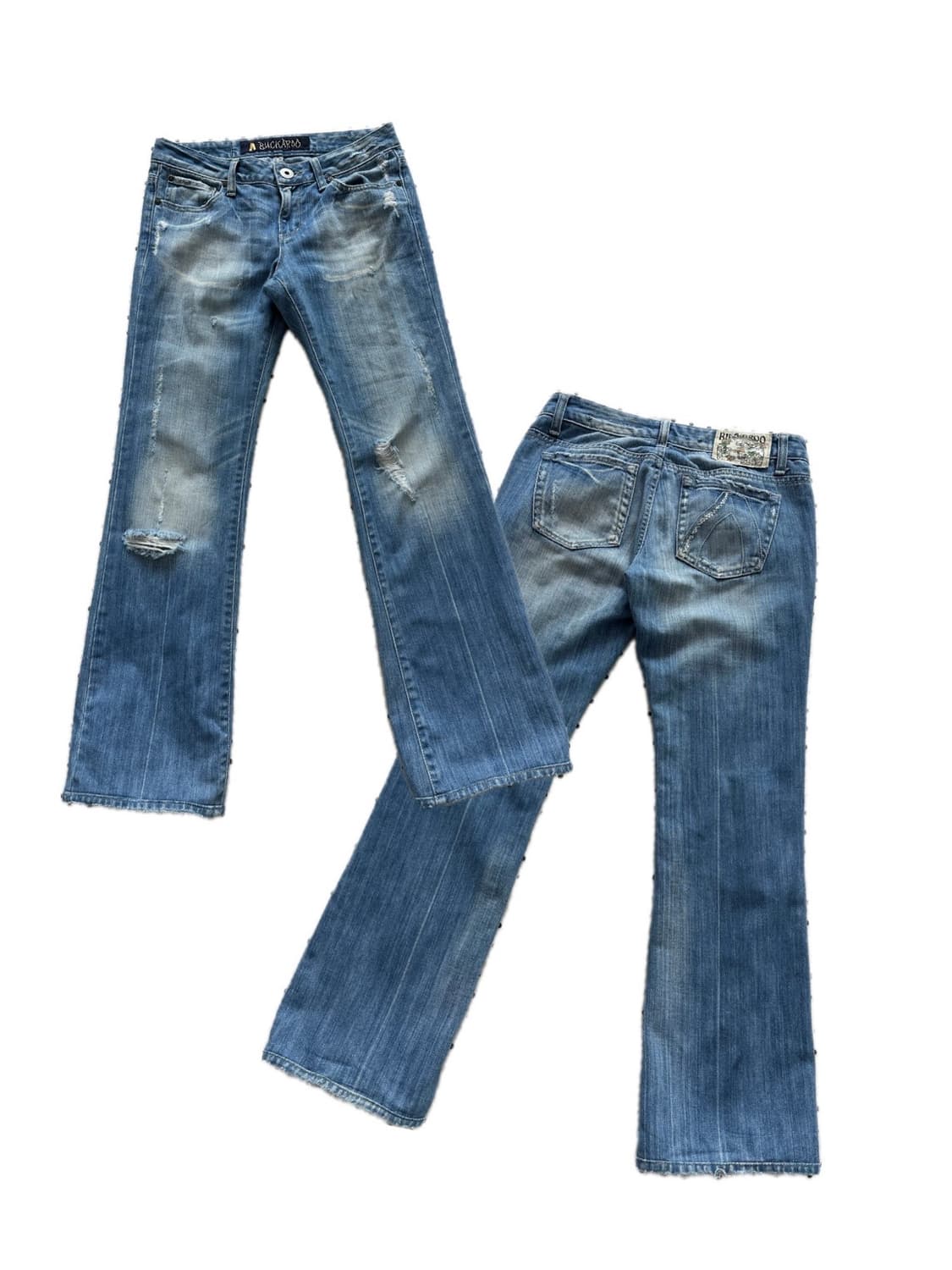 버커루 부츠컷 데님팬츠 y2k 펑크 상품이미지1