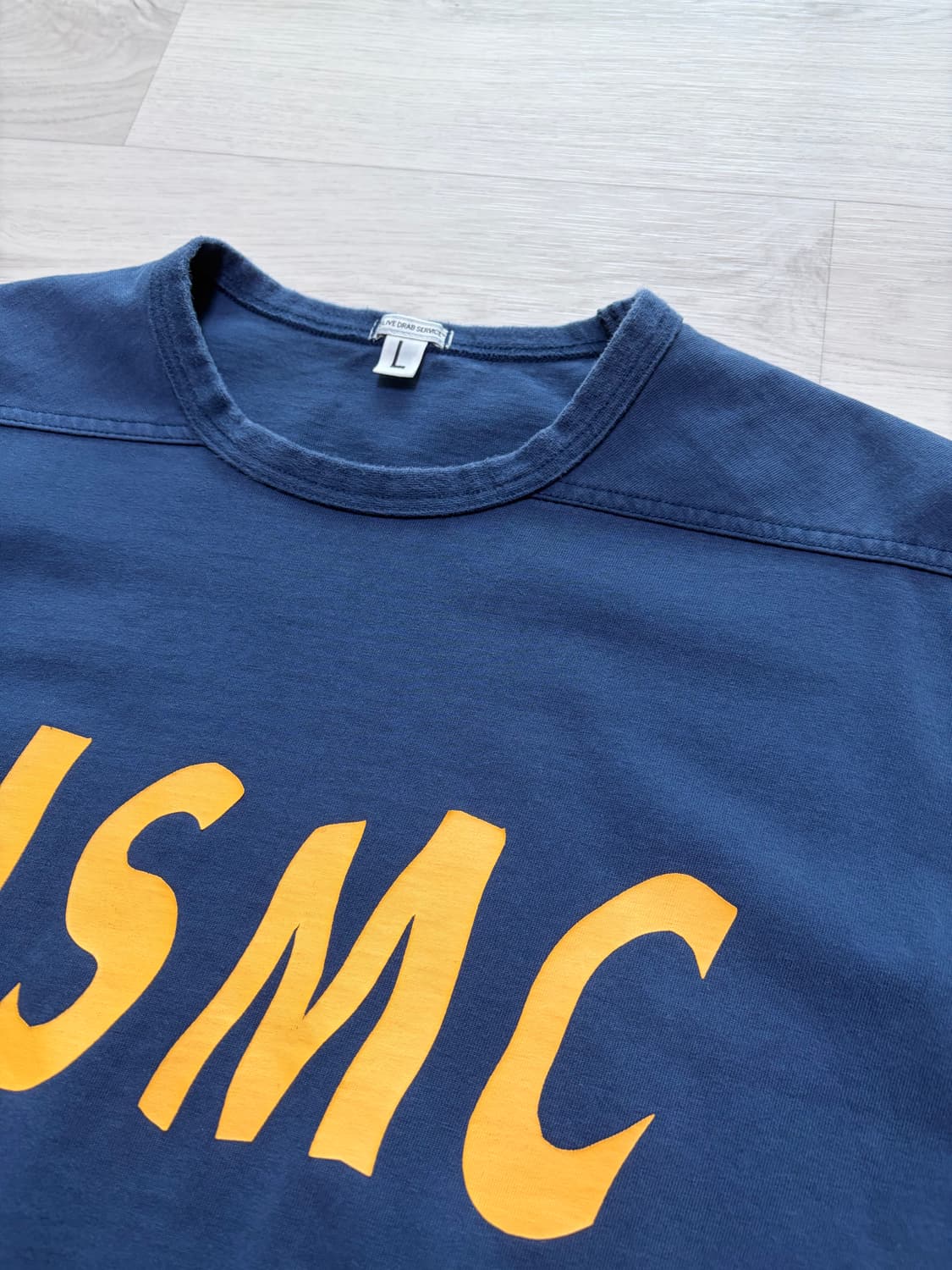 올리브드랩서비스 ODS USMC 롱슬리브 네이비 L사이즈 판매 상품이미지2