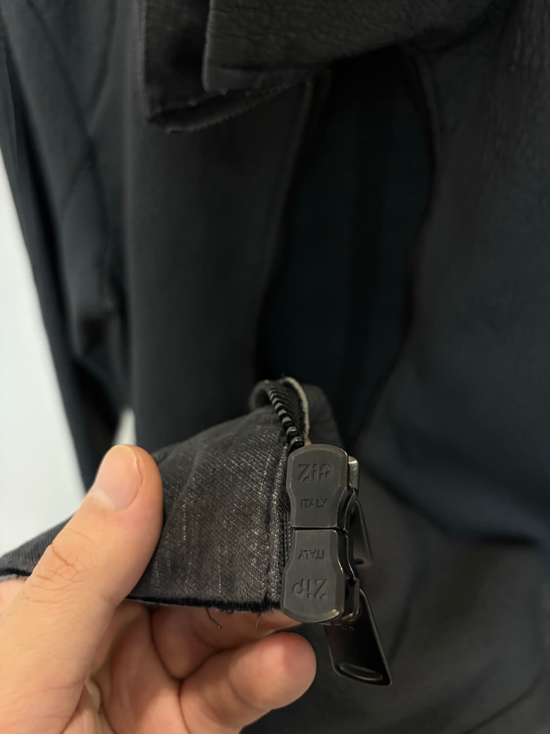 (M) Transit 트랜짓 램스킨 투웨이 가죽자켓 상품이미지10