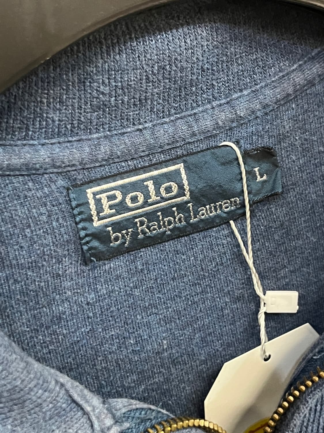 폴로 랄프 로렌 블루 하프 집업 니트 상품이미지5