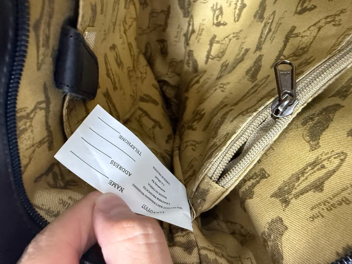 (OS)LLBEAN 엘엘빈 레더 라지 토트백 블랙 상품이미지6