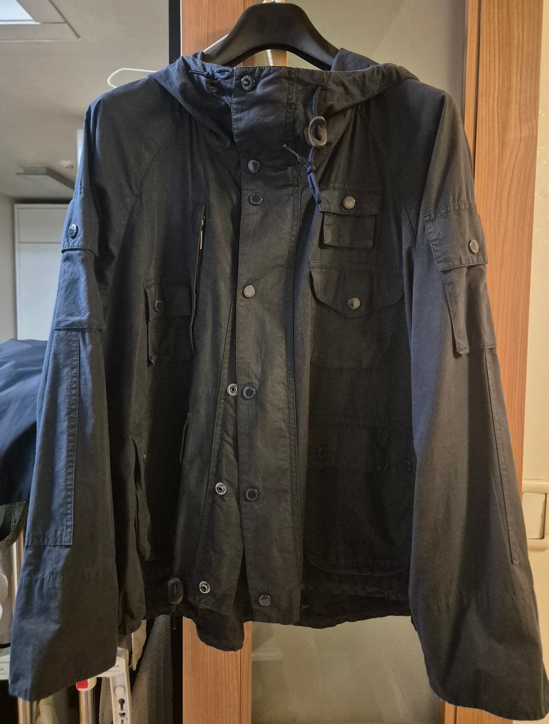 엔지니어드가먼츠 × 바버 톰슨 자켓 네이비 S 상품이미지1