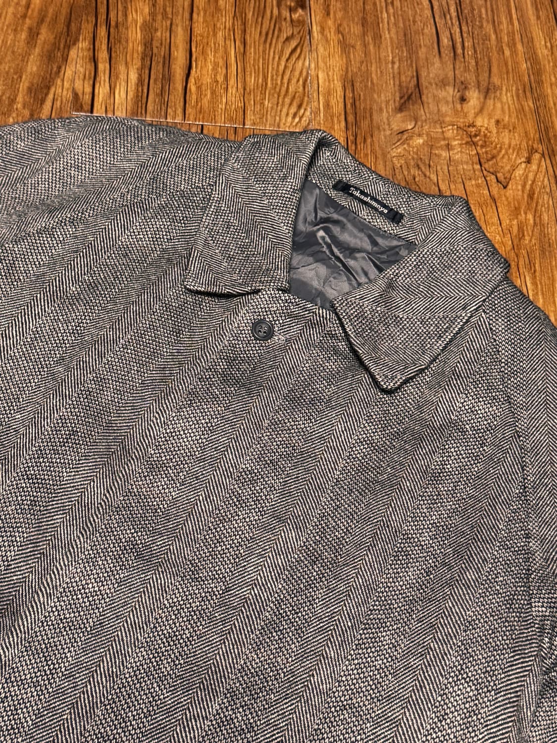 HILAND 일본 캐시미어 헤링본 코트 상품이미지4