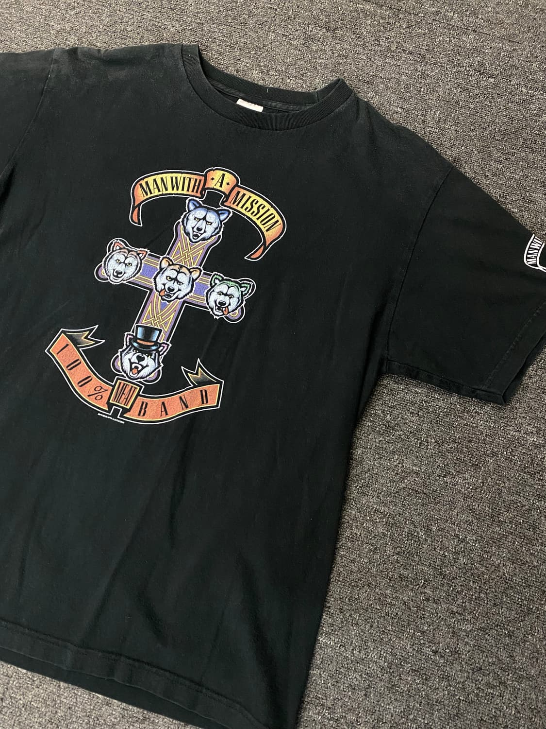 재팬 밴드 빈티지 반팔 티셔츠 상품이미지3