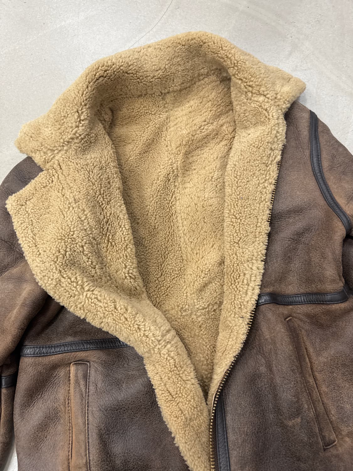 무스탕 롱 코트  상품이미지7