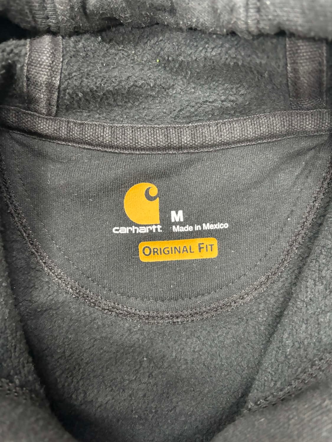 칼하트 블랙 루즈핏 미드웨이트 후드집업 희귀져지(M) 상품이미지5