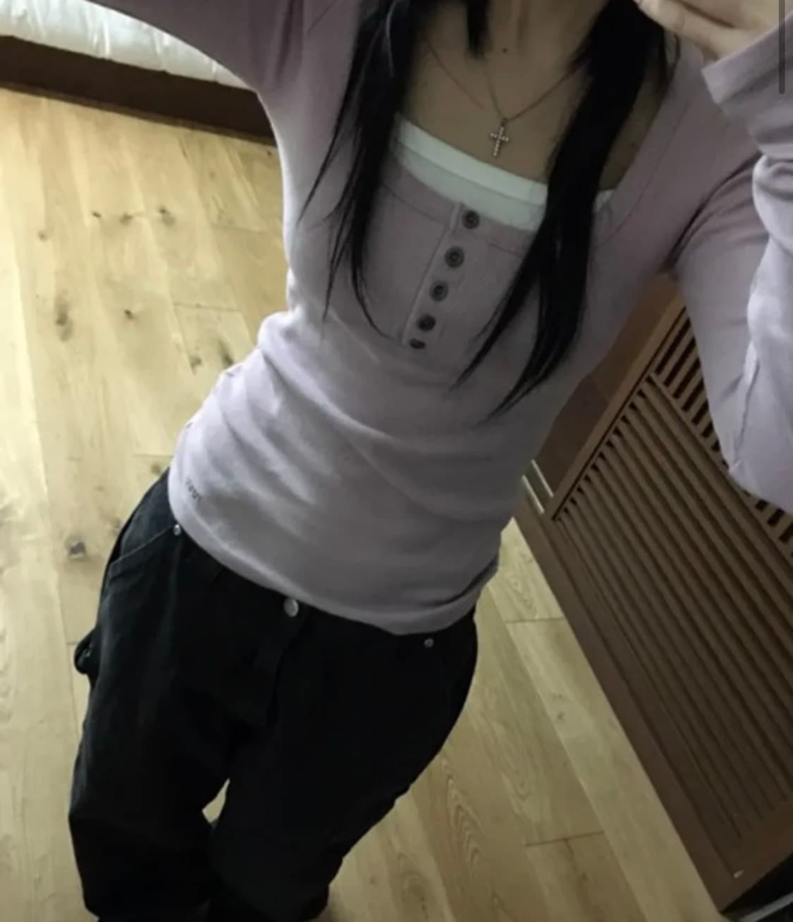 이즈이즈 터치 버튼 티 인디핑크 상품이미지1