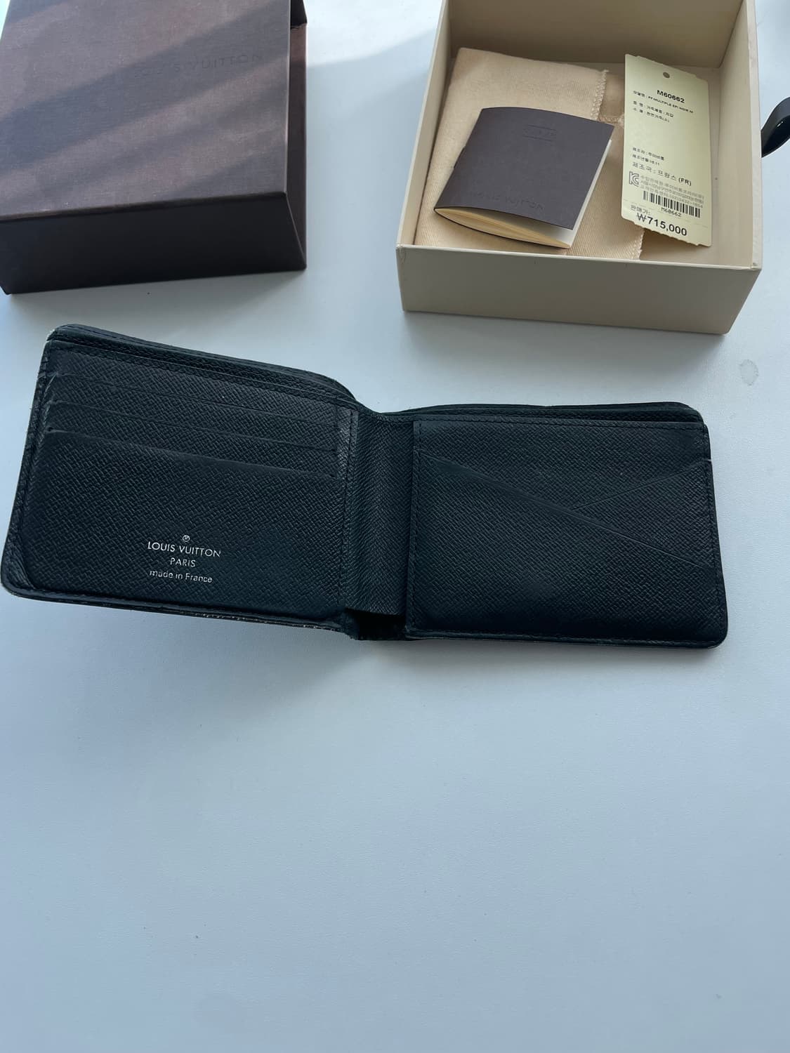 루이비통 남자반지갑 검정 상품이미지4