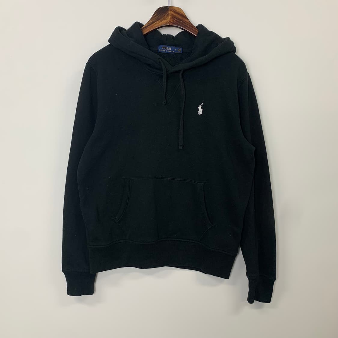 폴로 랄프로렌 화이트포니 블랙 후드티 상품이미지2