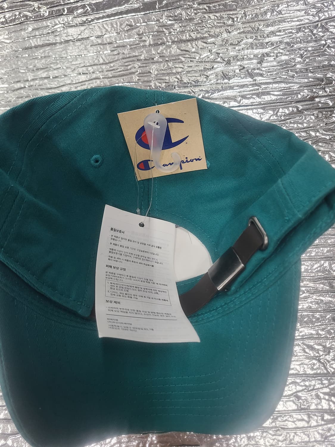 챔피온 볼캡 모자 에메랄드 그린 상품이미지2