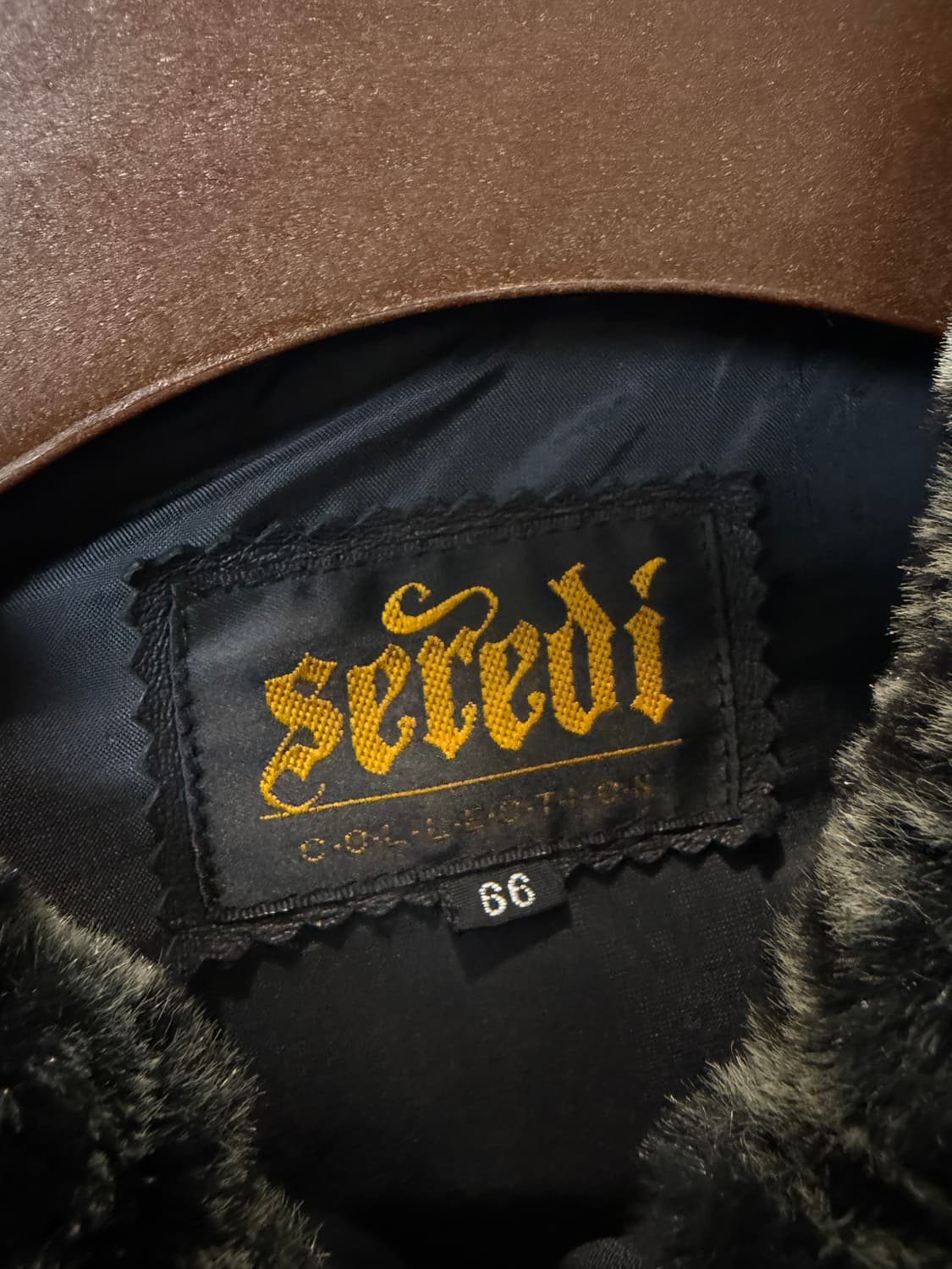 Seredi Mixed 레오파드 레더 퍼 자켓 상품이미지4