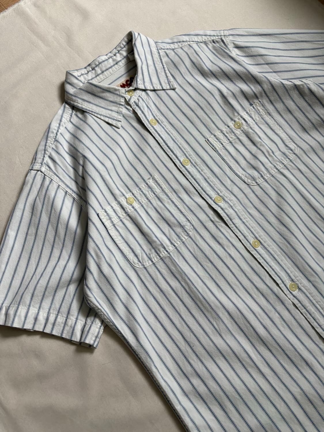 striped short sleeved shirt 상품이미지2