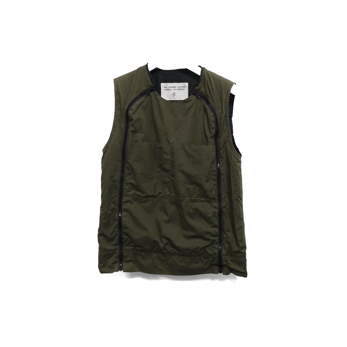 DELICATE 빈티지 밀리터리 아카이브 지퍼 베스트 상품이미지1