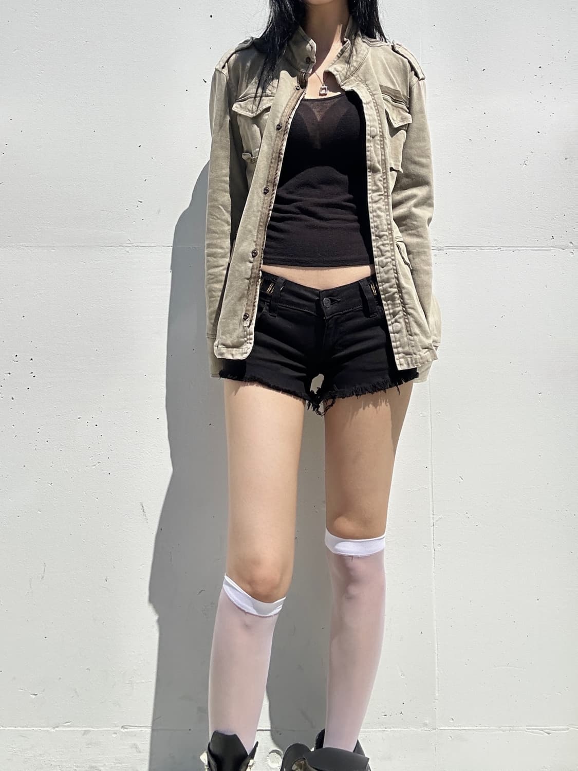 Military pocket jacket / khaki 상품이미지4