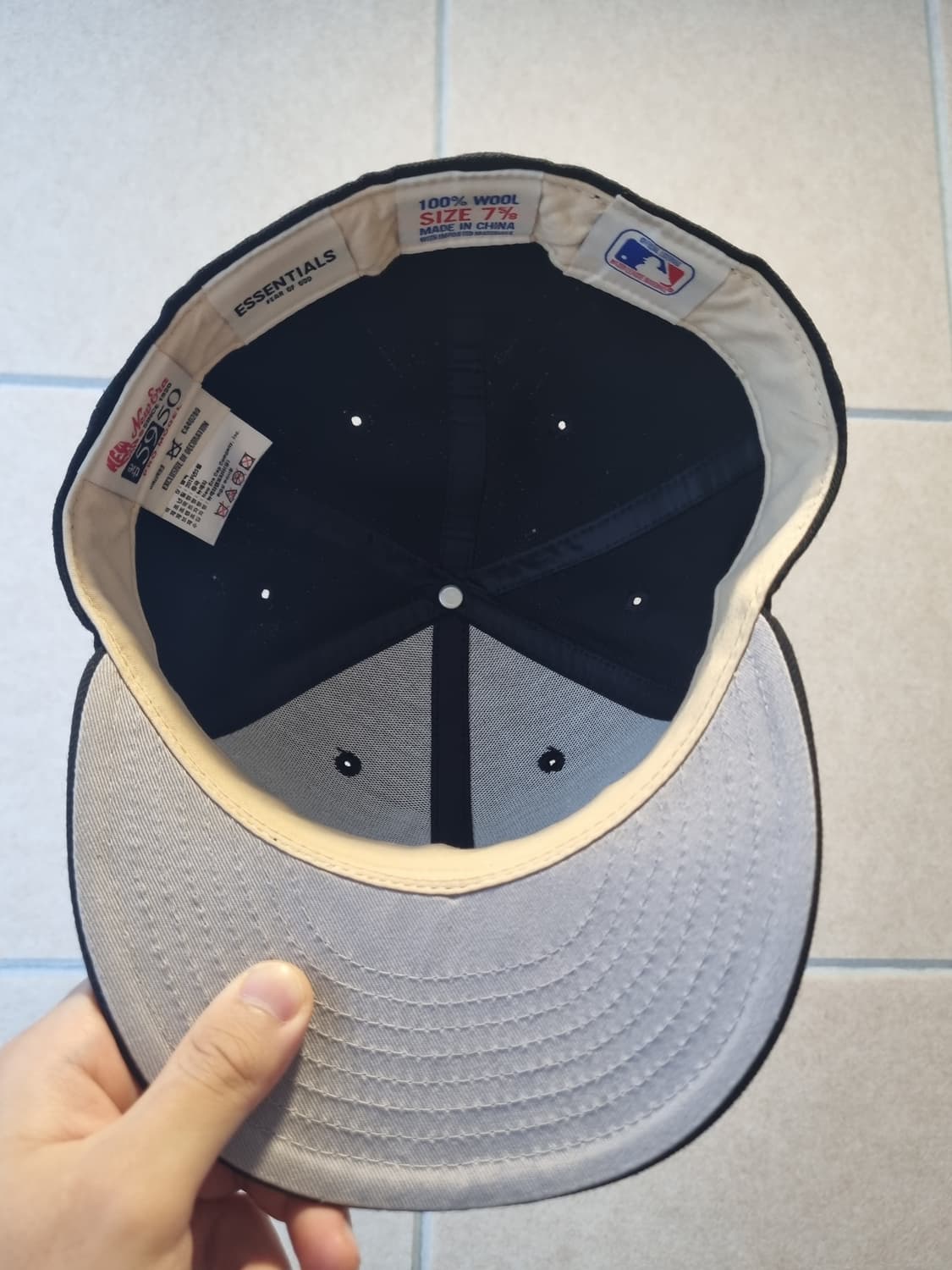 뉴에라 피어오브갓 59fifty 블랙 볼캡 모자 758 상품이미지3