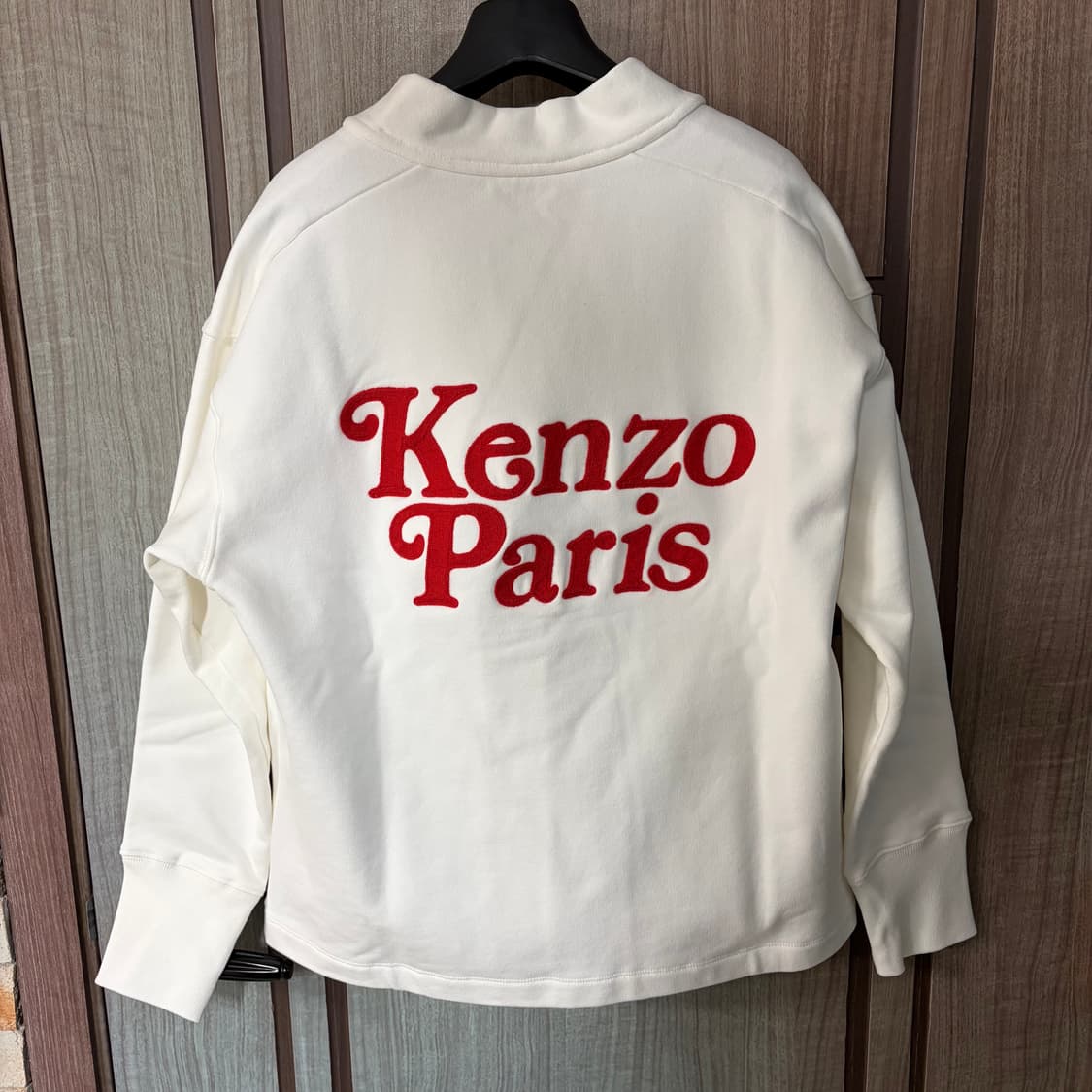 [새상품]겐조x베르디 콜라보 스웨트 가디건 화이트 상품이미지1