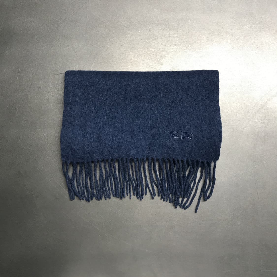 겐조 캐시미어 로고 머플러 블루 상품이미지2