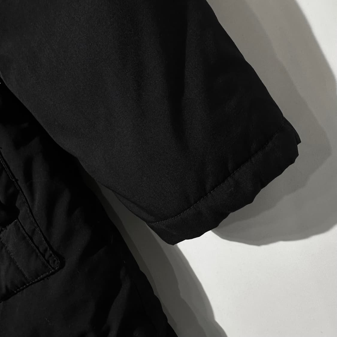 쇼트 덕다운 패딩 파카 블랙 상품이미지8