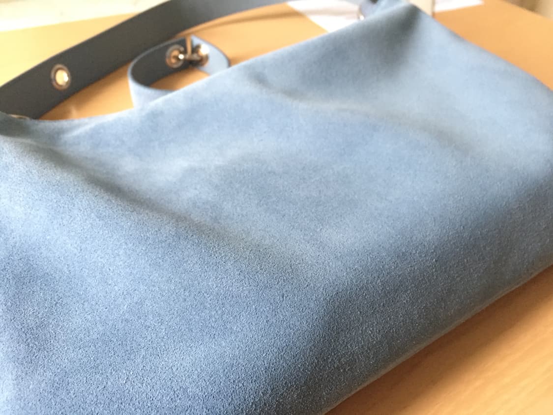 MESCOLATO BABY MUTA BAG DUSTY BLUE SUEDE 상품이미지5