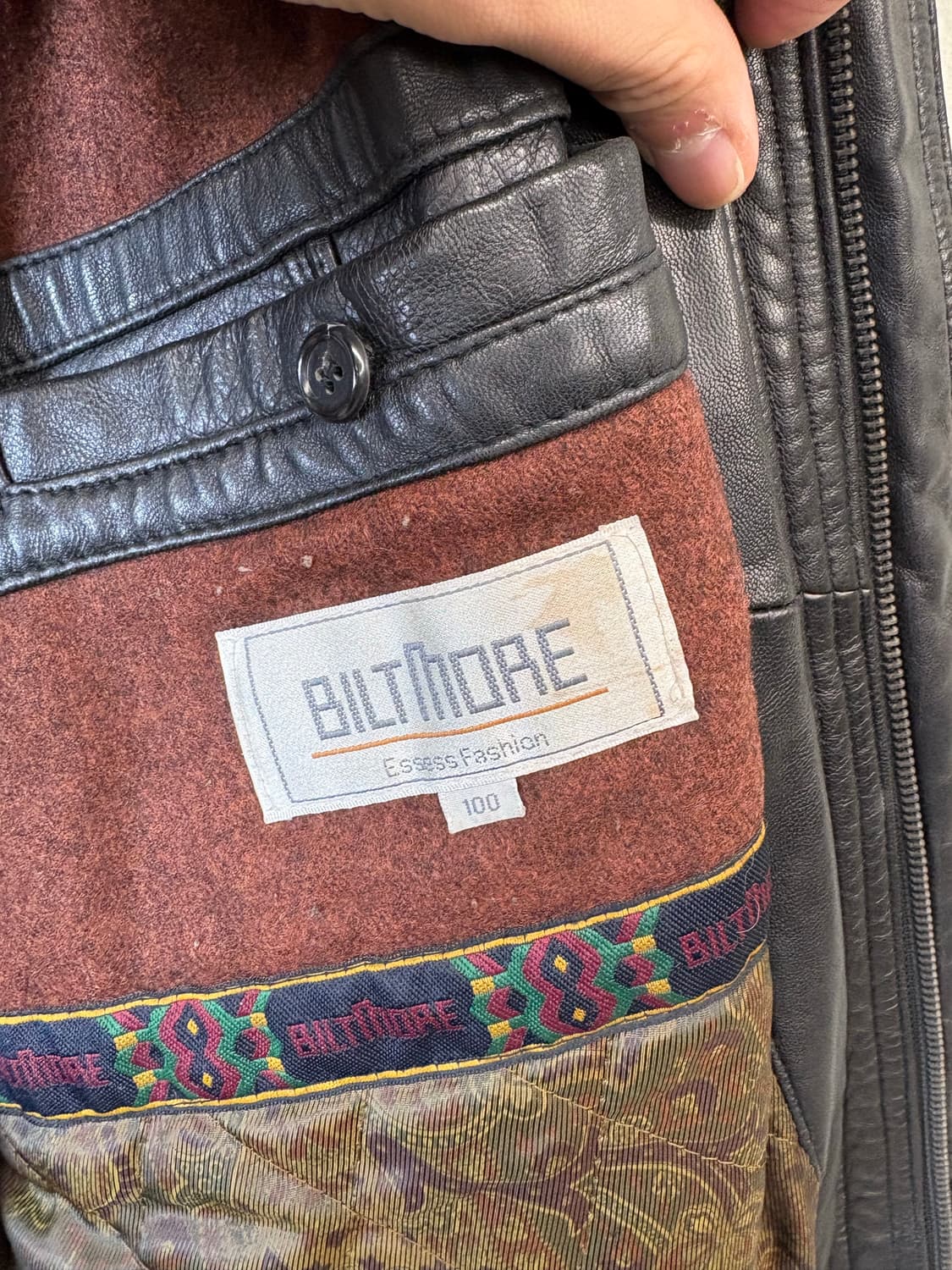 빈티지 양가죽 포켓 레더 봄버 자켓 상품이미지6