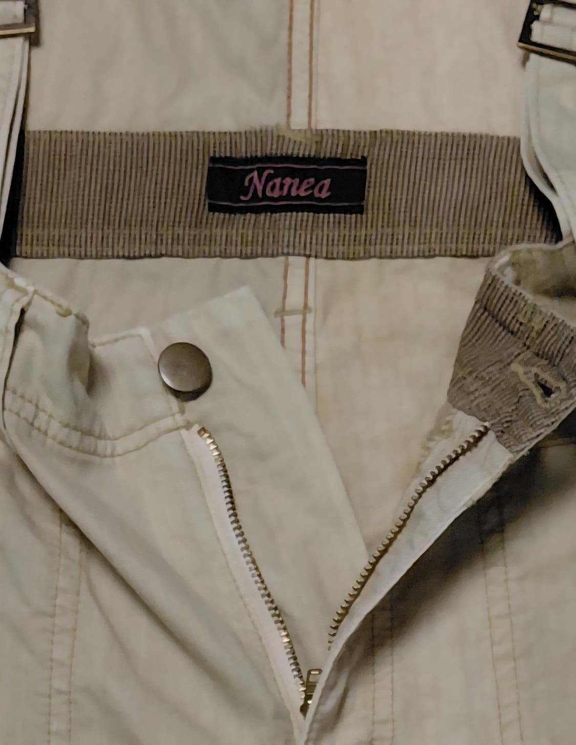 [Nanea] 나네아 빈티지 패치워크 코튼 오버롤 (Free) 상품이미지5