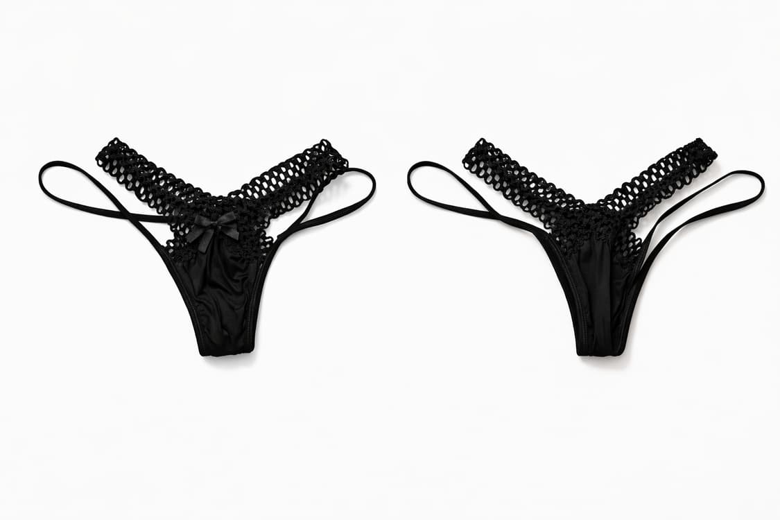(새상품바디프로필 촬영용 크로스 레이스 티팬티 블랙 FREE(44~66) 상품이미지8