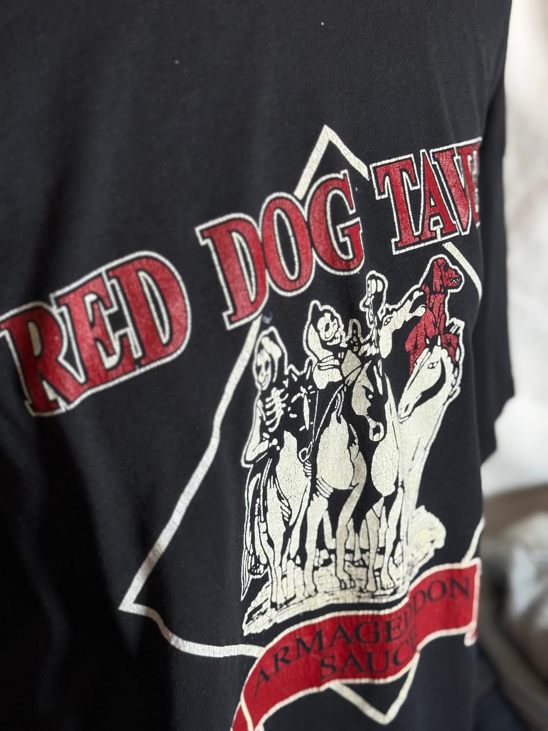 90-00‘s 프룻오브더룸 도그 타번 그래픽 티셔츠 2XL 상품이미지9