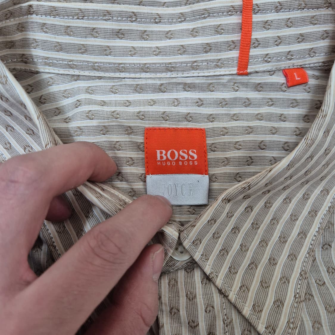 휴고 보스 스트라이프 셔츠 L(100) 상품이미지4