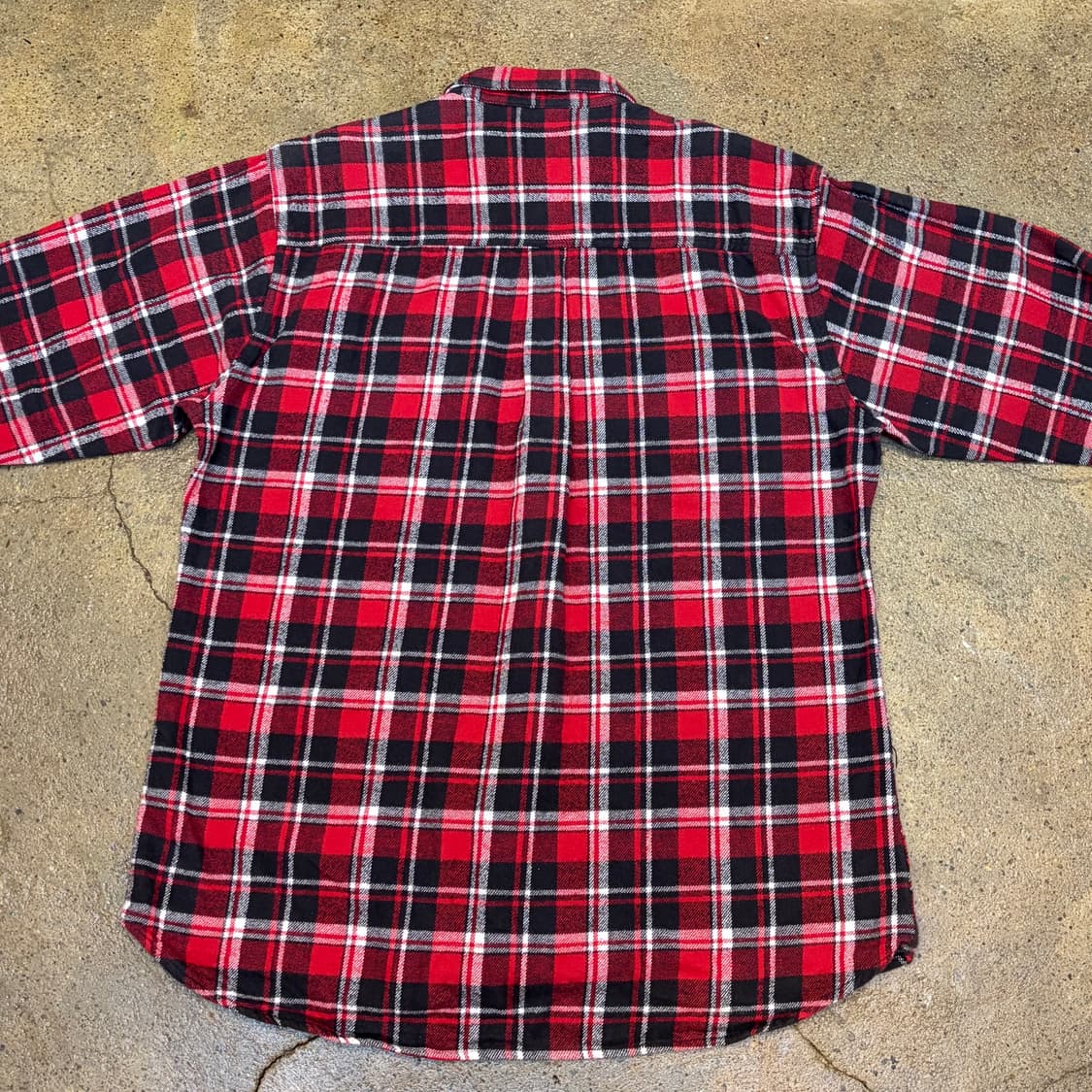 90s 미국 빈티지 샌드리버 헤비코튼 체크셔츠 상품이미지6