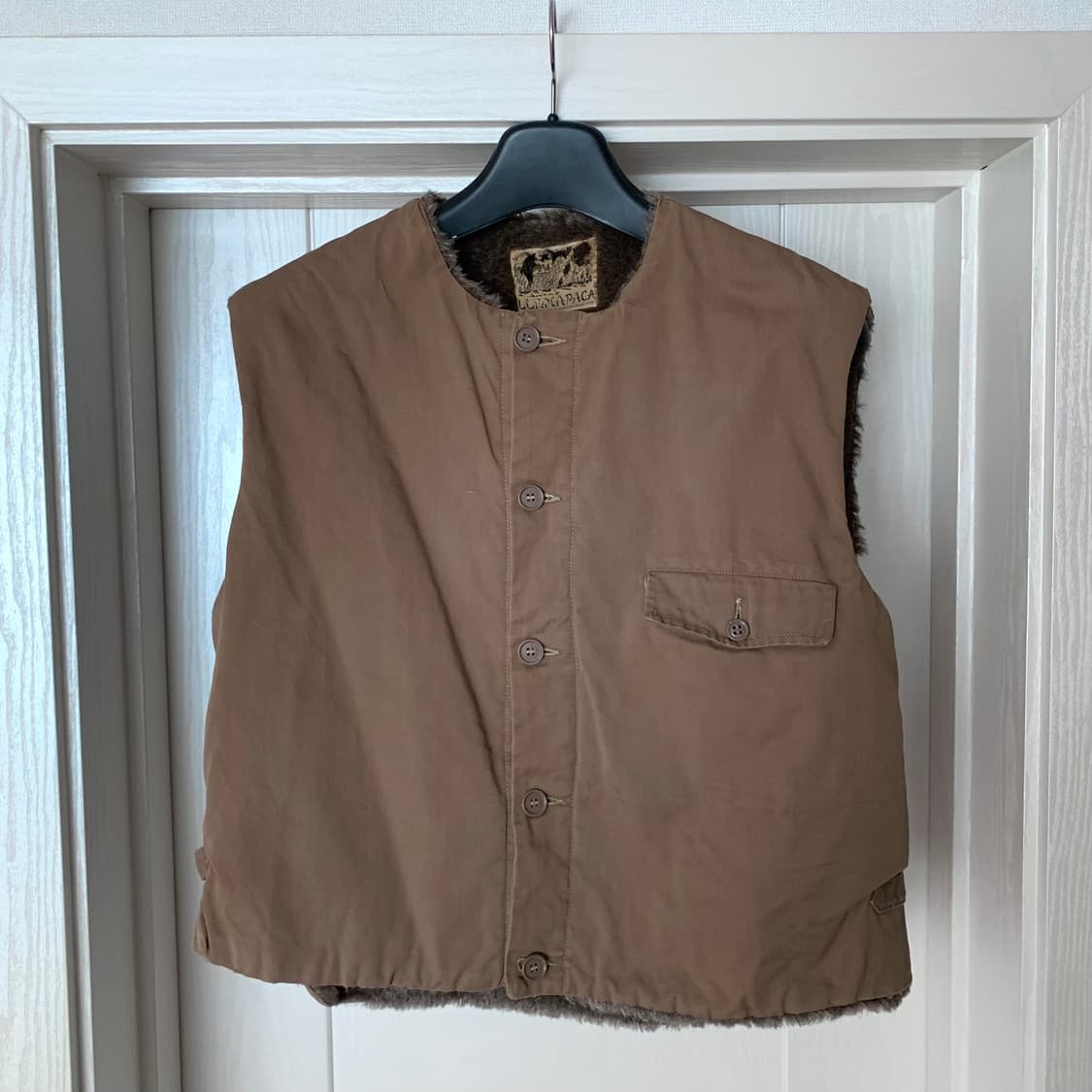 40s 빈티지 알파카 모헤어 라이너 베스트  상품이미지1