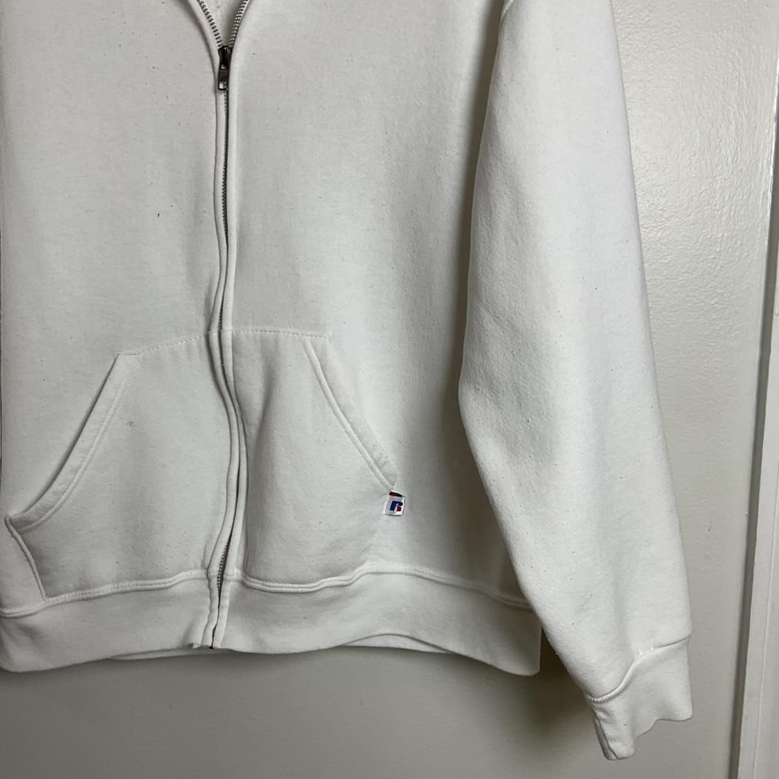 러셀 애슬레틱 후드집업 화이트 상품이미지5