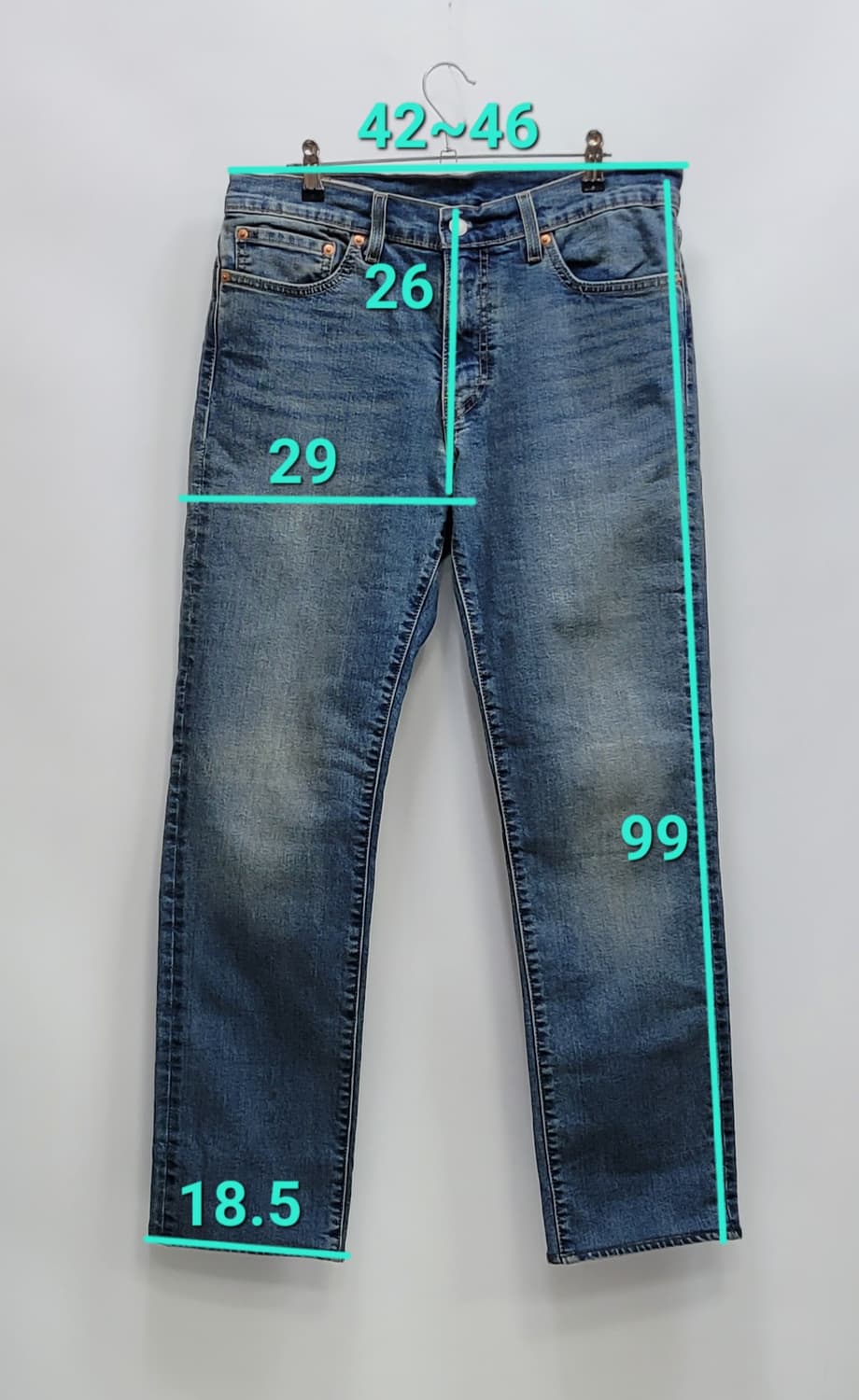LEVI'S 리바이스 511 프리미엄 워싱 데님 청바지 / 남 32
 상품이미지10