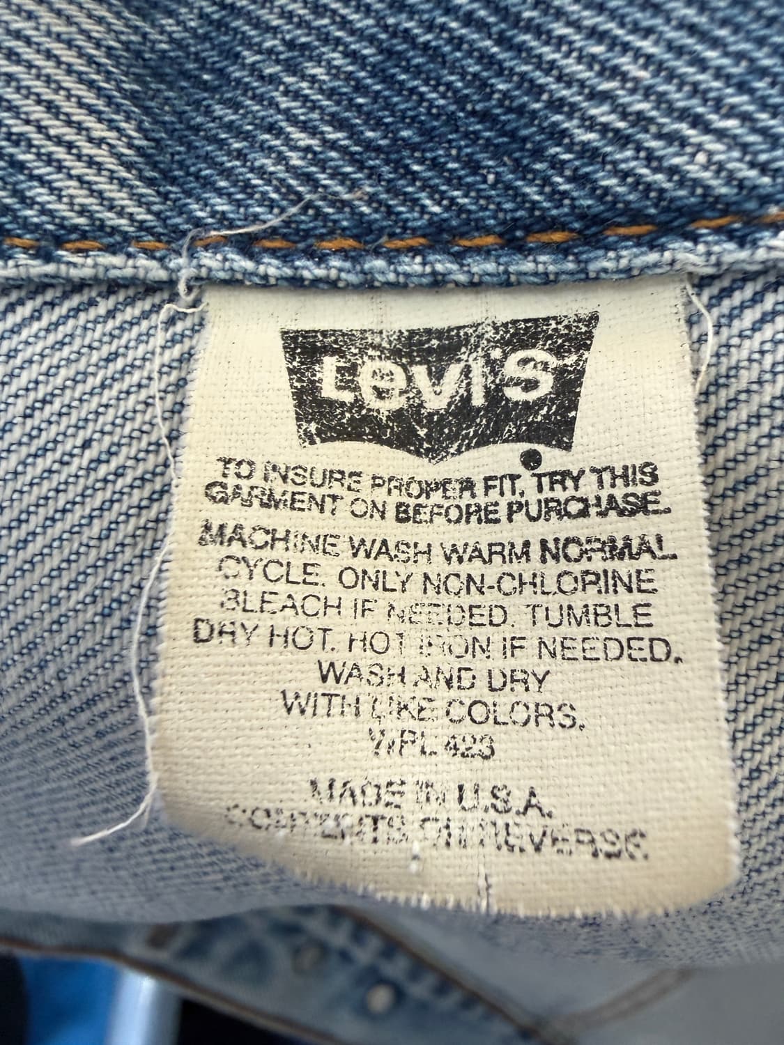 USA🇺🇸리바이스 75558-0325 데님 트러커 자켓 M 상품이미지4