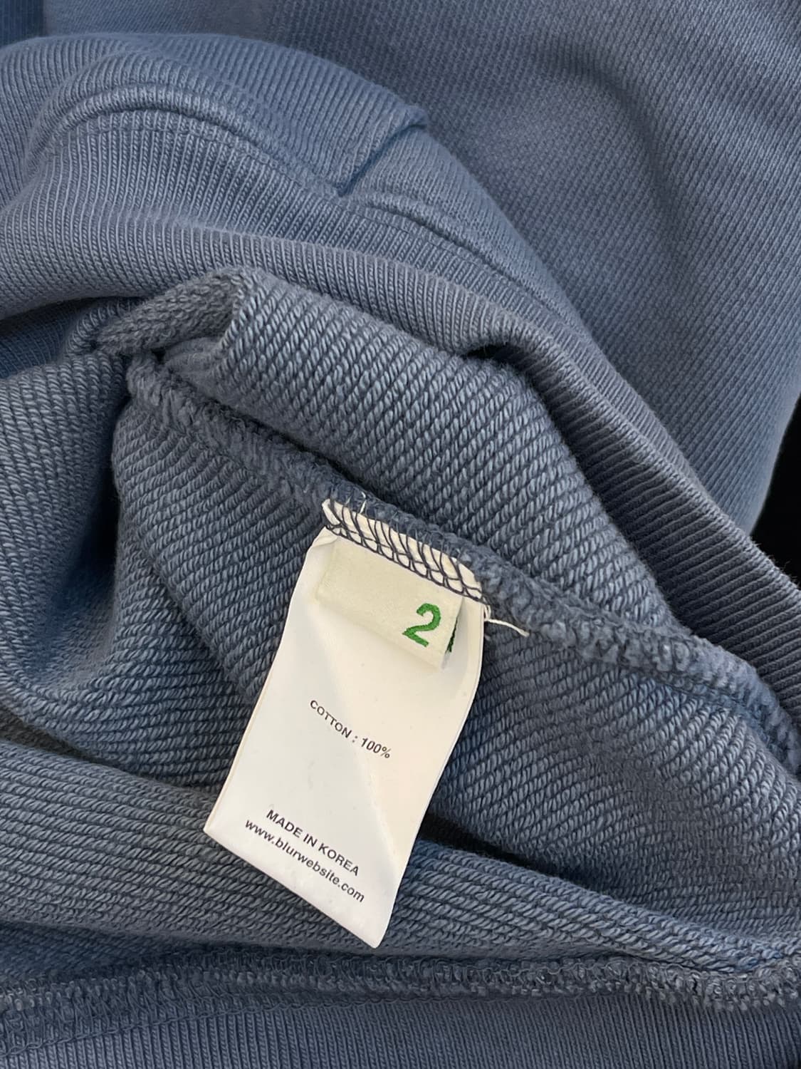 BLUR 블러 패치 나그랑 후드티 2사이즈 상품이미지5