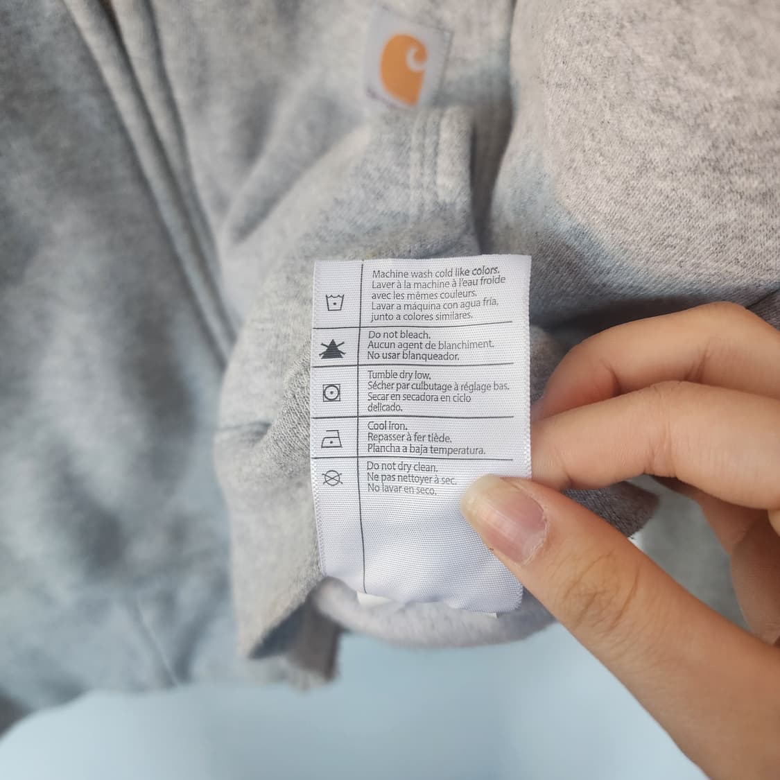 칼하트 그레이 후드집업 상품이미지5