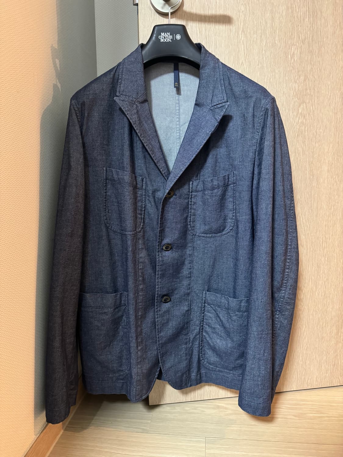 MONTEDORO 데님 블레이저 자켓(50size) 판매 상품이미지1