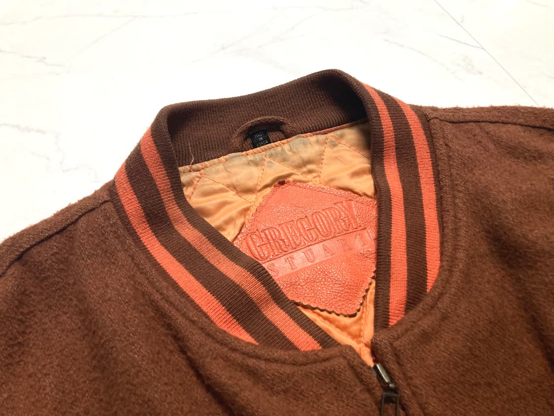 80-90s 테네시 Vols 소가죽 울 바시티 자켓 110-115 상품이미지4