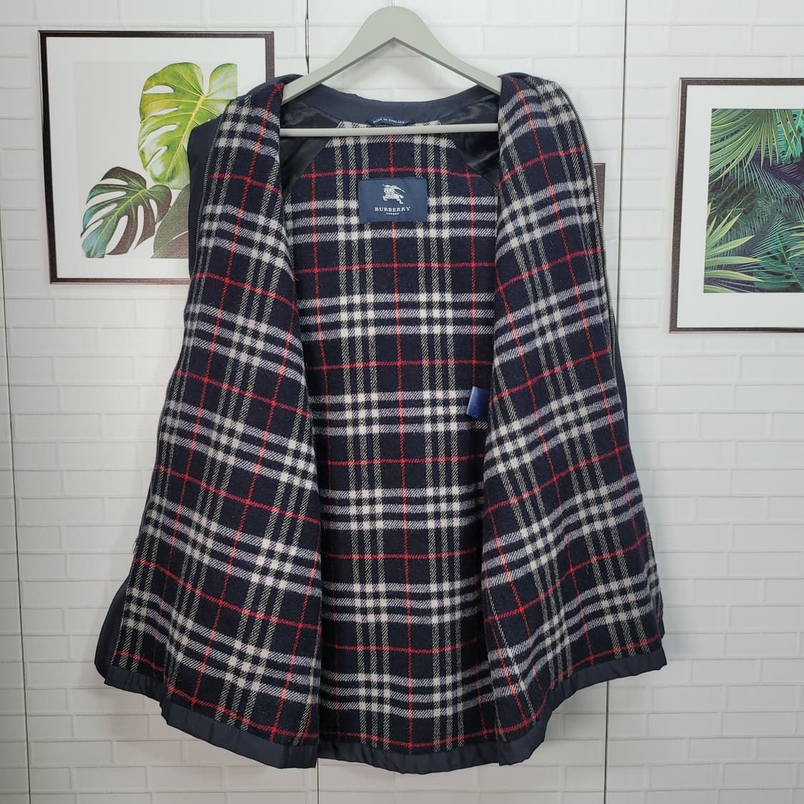 버버리 후드 트렌치코트 (안감 라나울 겨울 가을 봄 착용가능) 66 77 상품이미지6