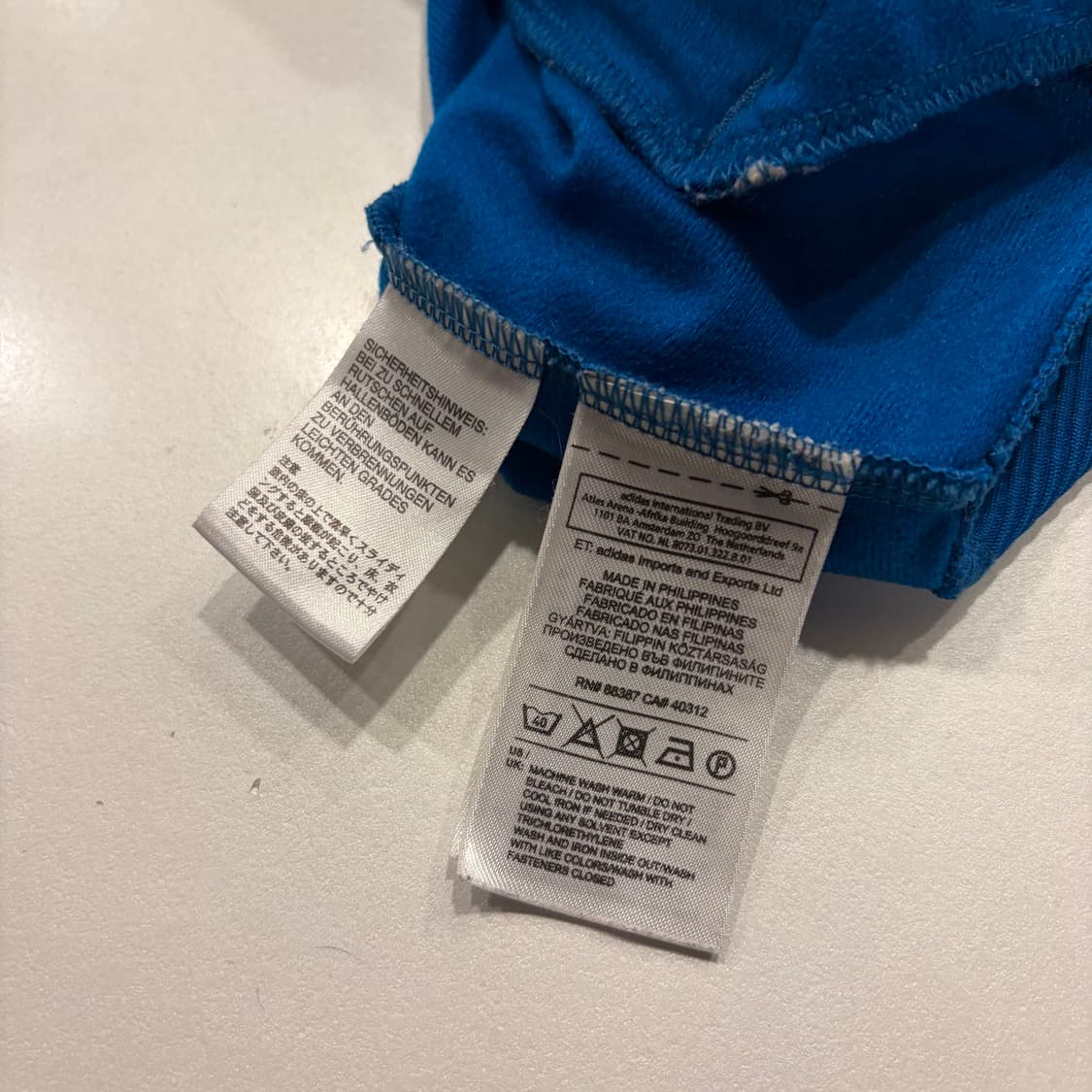 [S] 12s 아디다스 파이어버드 대장 트랙탑 져지 블루 오렌지 C364 상품이미지7