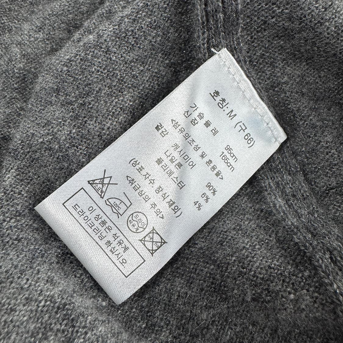 릴리오 by 오일릴리 25 캐시미어 브이넥 니트 (CHARCOAL) 상품이미지4