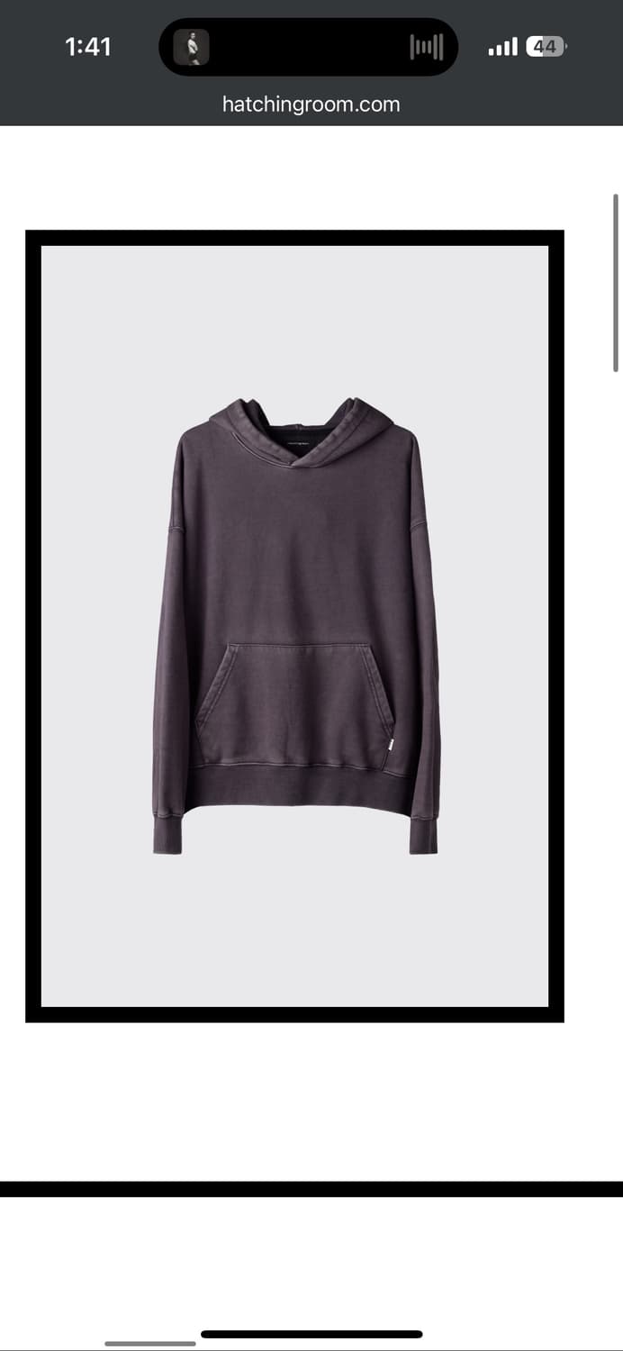 해칭룸 Layering Hoodie Washed Navy 2 상품이미지1