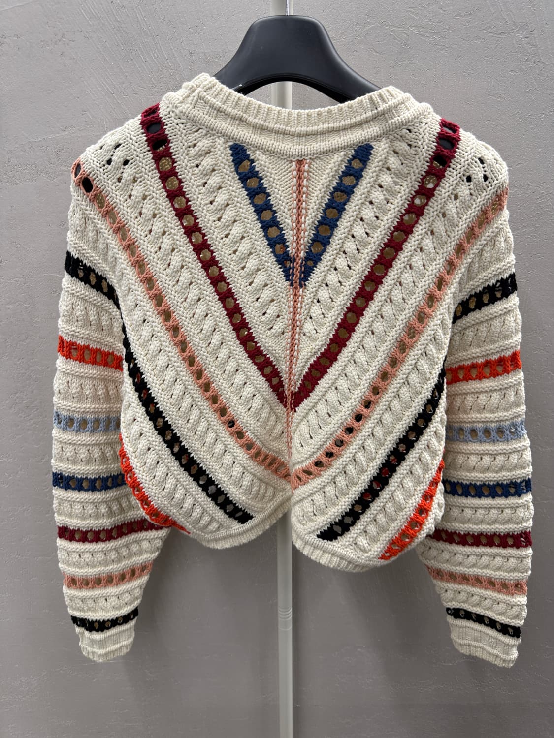 바쉬 스트라이프 니트 아이보리 00S 상품이미지10