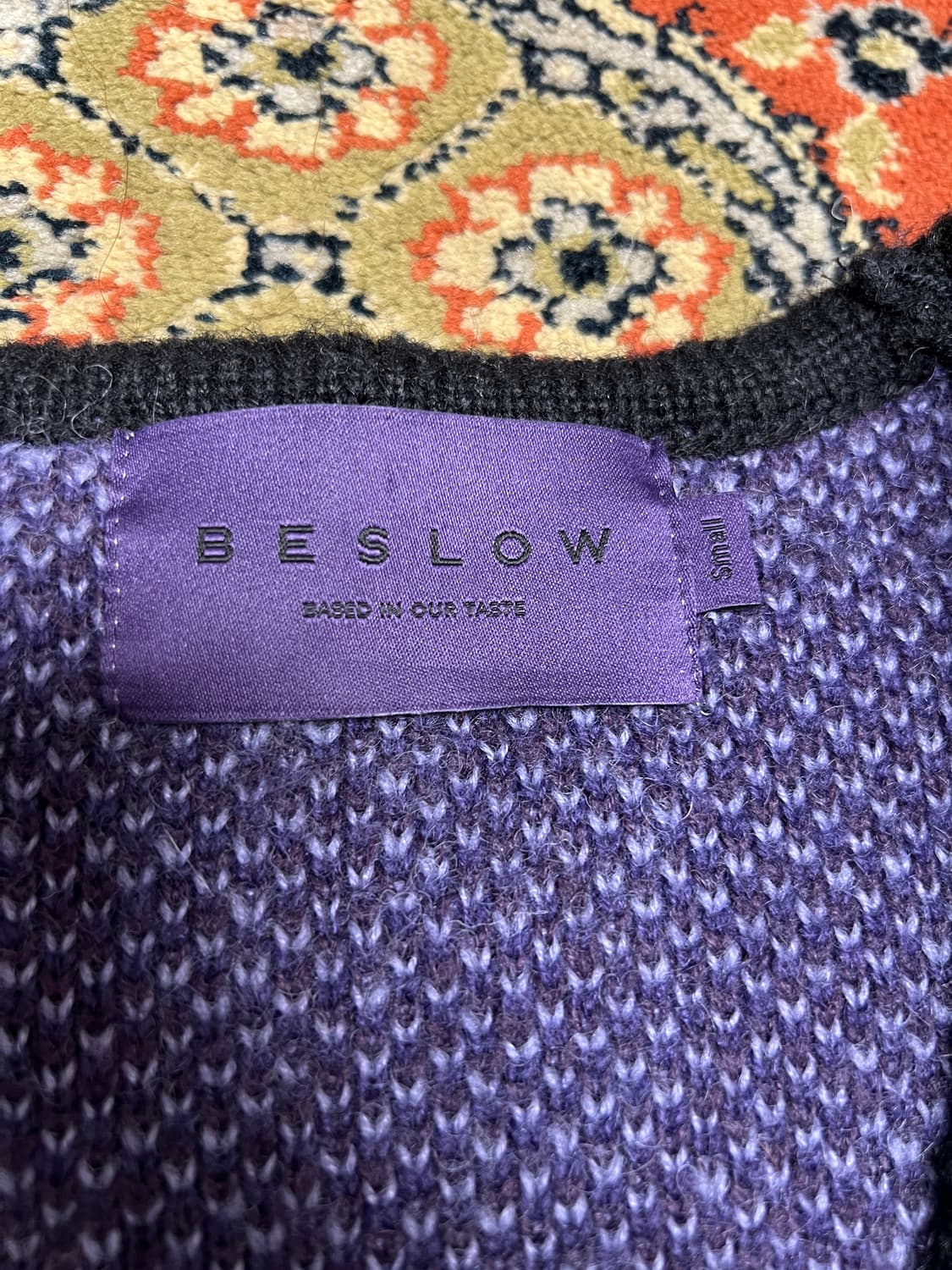 [S] 비슬로우 아가일 울 가디건 (100) 상품이미지2