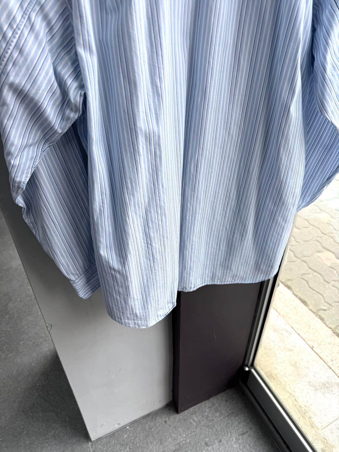 M/ 꼼데가르송 블랙하트 스트라이프 셔츠 상품이미지8