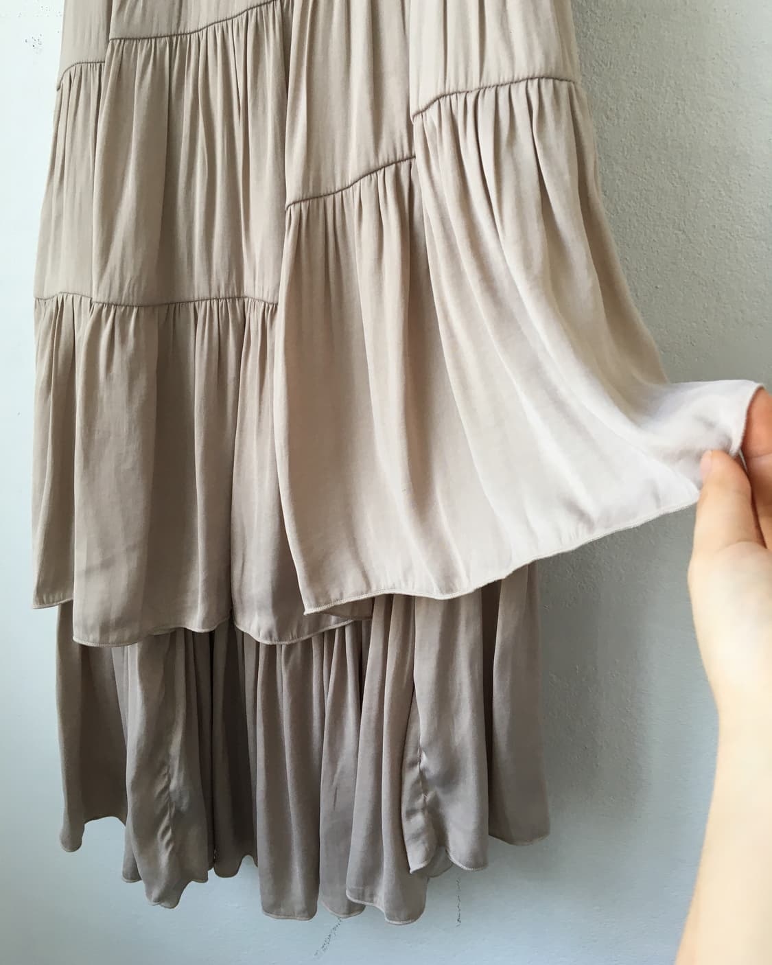 Unbalanced layer long skirt 상품이미지5