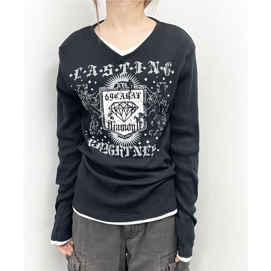 y2k 펑크 레이어드 슬리브 상품이미지1