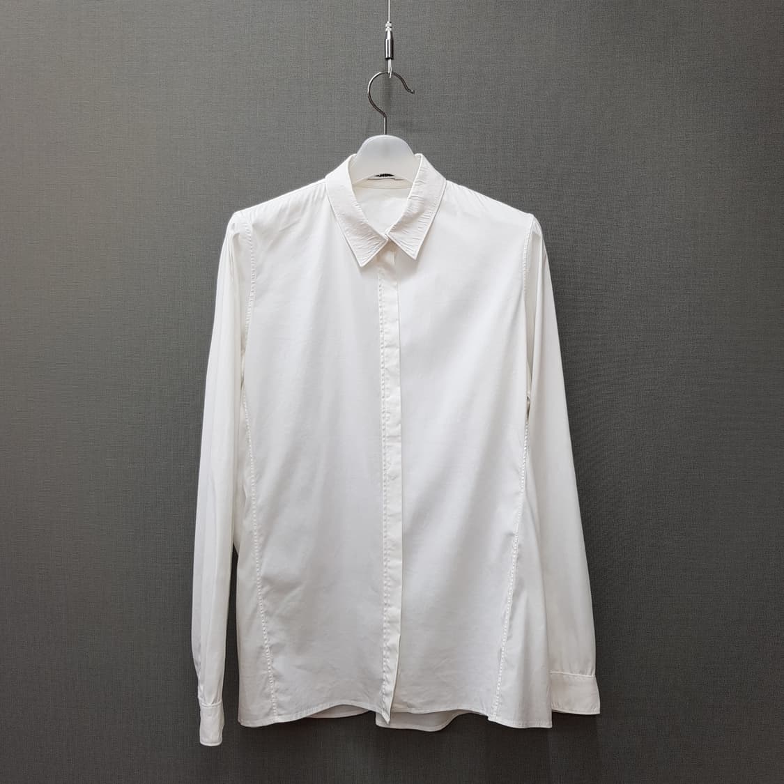 JIL SANDER 질샌더 히든버튼 셔츠 블라우스 38사이즈 상품이미지1
