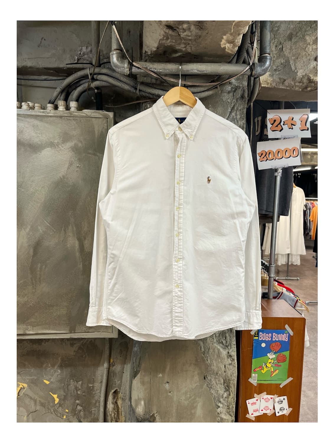 폴로 랄프로렌 셔츠 화이트 M #csz4006 상품이미지1