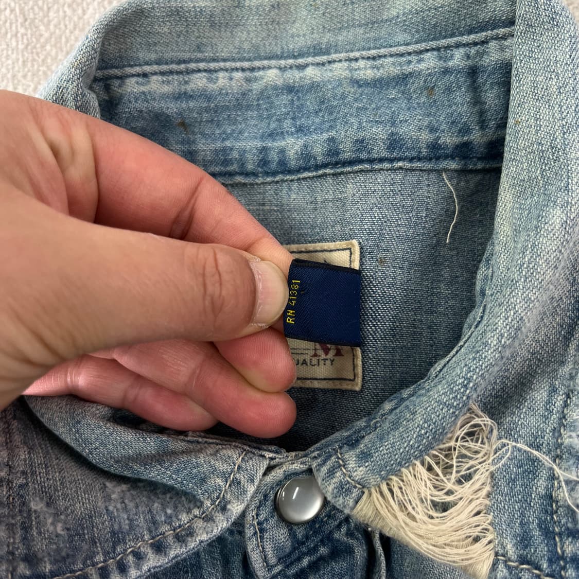 95 폴로랄프로렌 웨스턴 스타일 투포켓 데님셔츠 상품이미지5