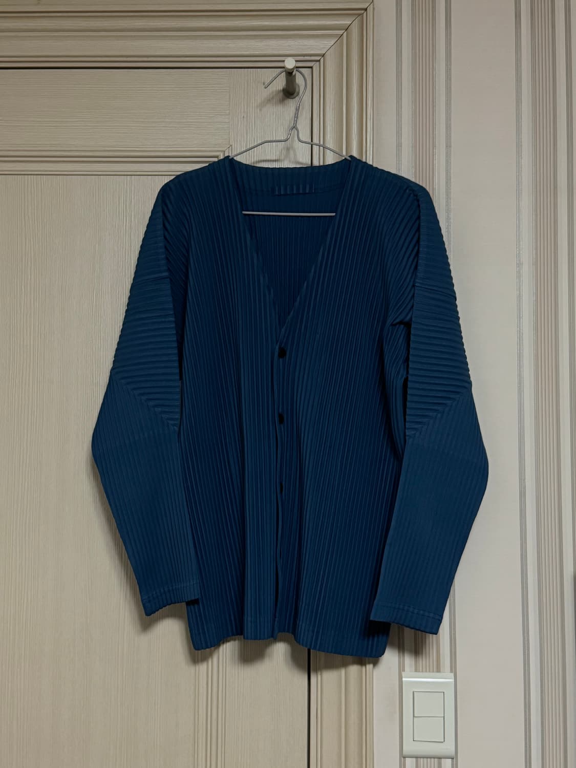 2 이세이미야케 옴므플리세 가디건 블루 상품이미지2